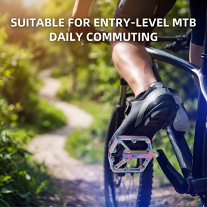 Pédales <span class=keywords><strong>VTT</strong></span> Universelles en Stock, Double DU, Légères en Alliage d'Aluminium, Axe Chromoly, Durables, Étanche, Antidérapantes, pour Vélos d'Enfants - Product Image 6