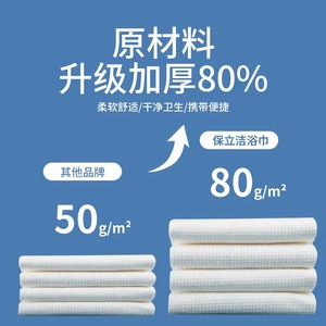 Serviette de bain pliable jetable, portable pour les voyages d'affaires, les voyages en plein air, les hôtels, serviette de douche, serviette de bain compressée - Product Image 5
