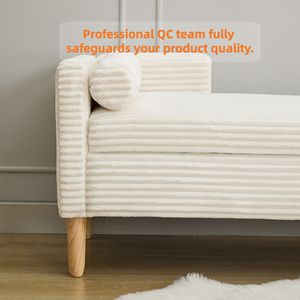 <span class=keywords><strong>Banc</strong></span> de rangement ottoman moderne en tissu capitonné en gros pour la chambre à coucher, utilisation domestique, vie confortable - Product Image 4