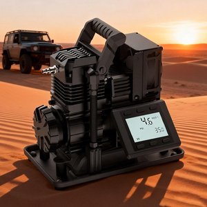 Compresor de Aire para Neumáticos de Auto de 12V, Sin Aceite, 4*4, Motor sin Escobillas de Pistón, Refrigeración por Aire, 150PSI, Alta Presión - Product Image 1