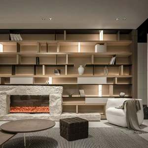 Bibliothèque de Luxe Artisanale, Armoire de Rangement, Design Minimaliste Personnalisable pour la Recherche dans Toute la Maison, pour le Bureau à Domicile - Product Image 1