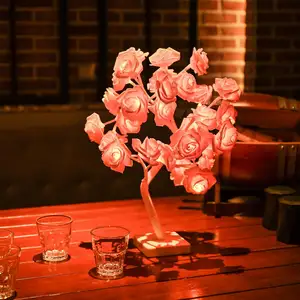 32 LED Rose Bảng Đèn quà tặng cho cô gái người phụ nữ thiếu niên trang trí nội thất Battery Powered Wedding giáng sinh Valentine của ngày trang trí nội thất