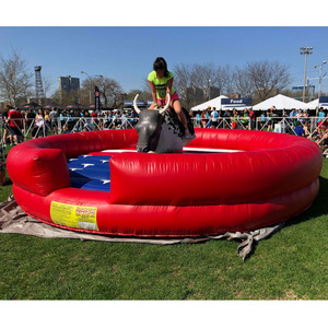 5m de diamètre gonflable rodéo mécanique <span class=keywords><strong>Bull</strong></span> Ride Machine adultes enfants en plein air gonflable carnaval jeux de Sport pour les événements - Product Image 3