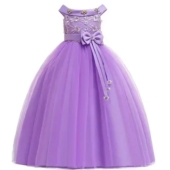 Vente en gros d'usine de vêtements professionnels pour enfants princesse bébé robe de soirée d'anniversaire robe de soirée de mariage