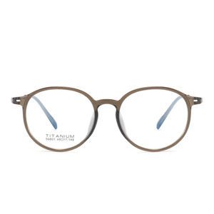 Monture de lunettes ovale en titane ultralégère Danyang 56801 pour femme, monture complète, lunettes légères au design tendance - Product Image 2