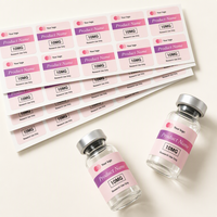 Étiquettes en vinyle imperméables personnalisées, étiquettes pour petits flacons en verre de laboratoire, autocollants pour flacons de 3 ml, 5 ml, 10 ml, impression personnalisée OEM