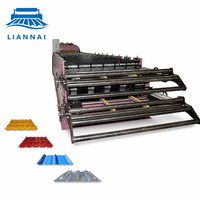 Machine de formage à froid pour tôles de toiture en zinc double couche Lian Nai, équipement de cintrage à froid pour profilés en acier, ligne de fabrication de tuiles métalliques