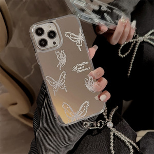 Fundas de teléfono de diseñador espejo de lujo con <span class=keywords><strong>colgante</strong></span> de pajarita para 15 15PROMAX 14 <span class=keywords><strong>13</strong></span> 12 11PROMAX - Product Image 5