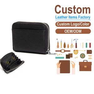 Premium Pebbled Leather Women's Card Wallet Factory Direct Wholesale, Fashion Coin Purse for Ladies - Product Image 1