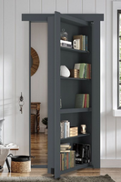 Porte coulissante moderne Murphy pour chambre d'hôtel, coupon de 500 $ sur les portes de placard intérieures en bois d'acajou, design invisible