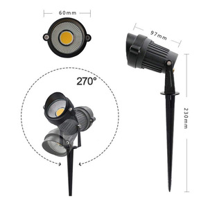 Hot bán <span class=keywords><strong>120V</strong></span> AC ngoài trời LED vườn đèn nhôm không thấm nước đèn cảnh quan với Spiked cho sân - Product Image 5