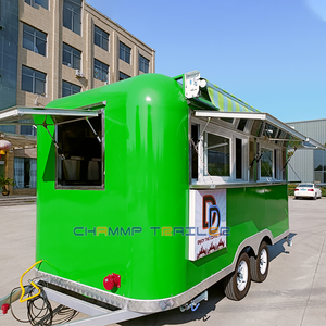 Chammp Custom Mobile Bar Totalmente equipado Vintage Food Truck Hot Dog Cart Tracos Horse Food Trailer Flower Cart Restaurante Cerveza - Product Image 3