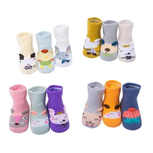 Design personalizzato simpatici cartoni animati per bambini calzini sfusi calzini dritti in cotone crea i tuoi calzini