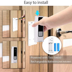 Tuya ứng dụng kinh tế không dây thông minh 1080P ngoài trời tầm nhìn ban đêm <span class=keywords><strong>video</strong></span> chuông cửa với kêu vang hai chiều âm thanh dễ dàng để cài đặt - Product Image 2