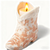 Bougie parfumée en céramique en forme de botte de cowboy western, décoration d'intérieur, porte-bougie décoratif, cadeau, vente en gros, ODM, faible MOQ