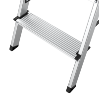 Échelle industrielle en aluminium double face EN131/EN14183 Escalier pliable de 2 à 6 marches Échelle d'escalade pliable Plegable