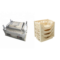 Molde de inyección automático de plástico para cajas de almacenamiento de cocina, con pin expulsor y canal caliente, multicapa, para uso doméstico, económico