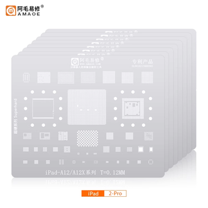 Rete in Acciaio Stagnato Amaoe 0,12mm per Rilavorazione BGA, Strato Intermedio per Scheda Madre <span class=keywords><strong>iPhone</strong></span> <span class=keywords><strong>14</strong></span>/Plus/<span class=keywords><strong>Pro</strong></span>/<span class=keywords><strong>Max</strong></span> A15/A16 CPU SSD IC - Product Image 5