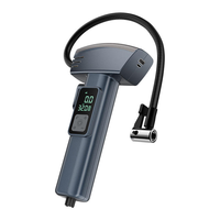 Compresseur d'air numérique portable sans fil pour pneus de voiture, pompe à air en plastique avec lumière LED et manomètre numérique