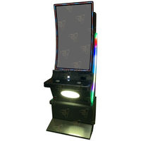 Kabinet Mesin Arcade Lengkung 43-Inci Populer di Pasar AS, Trim LED Penuh, Material Logam Plastik Besi yang Tahan Lama