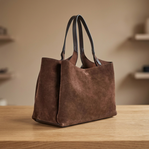 Sac à main pour femme BS INTERNATIONAL en cuir véritable noir à 100 %, fermeture à glissière, léger, imperméable, antivol - Product Image 4
