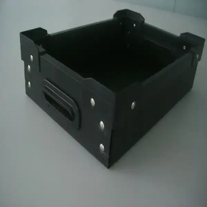 Kotak bergelombang partisi plastik ESD tumpuk PP dengan layanan pemotongan dan pencetakan kustom - Product Image 4