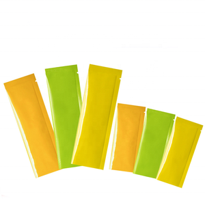 Tùy chỉnh Matte kết thúc nhựa Mylar 3 side seal Pouch nhôm lá kim loại Clip Pouch bao bì túi thực phẩm <span class=keywords><strong>Ziplock</strong></span> gói - Product Image 1