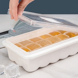 Bandeja para Cubitos de Hielo con Tapa, de Fácil Desmolde, para Refrigerador de Cocina, Diseño Nuevo - Product Image 3
