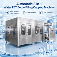 Ligne de remplissage d'eau entièrement automatique, usine d'embouteillage clé en main, système de production de contenants PET, équipement de transformation des boissons