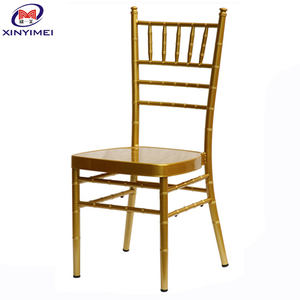 סיטוני מתכת stackable אירוע טיפני כורסא חתונה עם כרית - Product Image 3