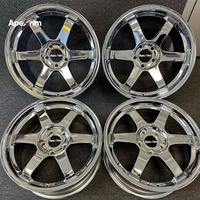 Jantes de course classiques à 5 branches, 5*114.3mm, GT Super Silver, Premium Beyond Series, adaptées à Supra, 350Z, 370Z, 86, BRZ