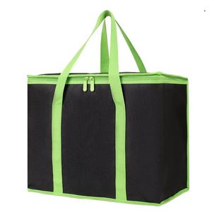 Bolsa de Transporte Aislada, Plegable, de Gran Capacidad, Resistente, para Compras, Entrega de Alimentos, de Tela No Tejida - Product Image 2