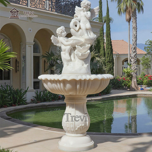 Personalizada Villa al aire libre patio ornamento mármol querubín bebé Ángel estatua fuente <span class=keywords><strong>de</strong></span> <span class=keywords><strong>agua</strong></span> - Product Image 6