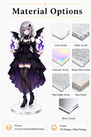 Standee Akrilik Anime Grosir Cetak UV Slot Tunggal Figur Akrilik Karakter Kartun Merchandise Penggemar