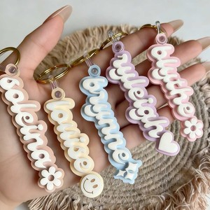 Accessori Shunquan - Portachiavi Personalizzati Fai-<span class=keywords><strong>da</strong></span>-<span class=keywords><strong>Te</strong></span> con Lettere in Acrilico, Ordine Minimo di Un Pezzo per Vendita all'Ingrosso - Product Image 2