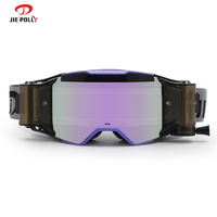 Lunettes de soleil Jiepolly personnalisées pour l'alpinisme Lunettes de soleil pour motos Lunettes de motocross polarisées Uv400 Oem Roll Off pour adultes Lunettes de moto