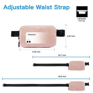 Bolsa de Cintura Funcional Pequeña para Mujer con Compartimentos Organizados, Ranuras de Malla y Bolsillo Trasero con Cremallera para Artículos Esenciales Diarios - Product Image 4