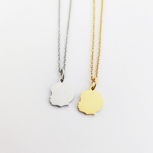 Collar <span class=keywords><strong>de</strong></span> cabeza personalizado <span class=keywords><strong>para</strong></span> niños, collar <span class=keywords><strong>de</strong></span> cabeza <span class=keywords><strong>de</strong></span> tu bebé, regalos <span class=keywords><strong>para</strong></span> madres recién nacidas <span class=keywords><strong>para</strong></span> mamá, regalo <span class=keywords><strong>para</strong></span> nueva mamá, bisutería Acier Inoxydable Boucle - Product Image 2