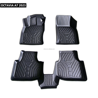 Supplier Aksesoris Mobil Terpercaya Memproduksi Karpet Mobil 3D TPE Anti Tumpahan dan Anti Kotoran untuk OCTAVIA A7 2023