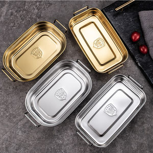 Compartimiento de acero inoxidable 304, plato para aperitivos de <span class=keywords><strong>pollo</strong></span> fritado, cuenco reutilizable para <span class=keywords><strong>salsa</strong></span>, logotipo personalizado, prevención de caída, 1/2 - Product Image 5