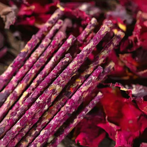 Bastoncini di incenso fiori fatti a mano naturali personalizzati di gelsomino rosa di lavanda osmanto di bambù incenso per la meditazione aromaterapia - Product Image 2