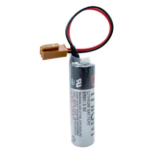 เครื่องขยายสัญญาณแบตเตอรี่ลิเธียม ER6V/3.6V M70 2000mAh 3.6V ควบคุมทางอุตสาหกรรม PLC