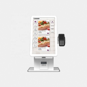 Factory Direct Sale 23.6 Inch Self Order Kiosk <b>With</b> QR/bar Code <b>Scanner</b> Pos Holder Payment Terminal Kiosk Desktop Machine - Product Image 1