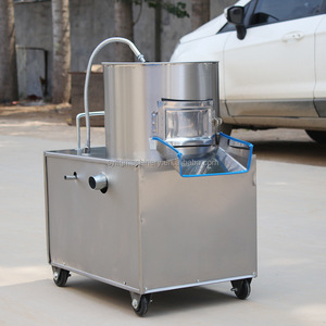 Máquina de limpieza y pelado de patatas de acero inoxidable pequeña para <span class=keywords><strong>el</strong></span> hogar, máquina peladora de jengibre y <span class=keywords><strong>patata</strong></span> dulce automática comercial - Product Image 4
