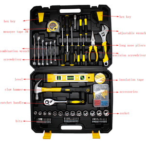 Juegos de herramientas de 108 piezas, juego de herramientas de combinación Manual para el hogar, juego de herramientas de acero al carbono con llave de doble propósito - Product Image 4