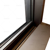 Modèles noirs calandre de fenêtre à battant en aluminium conception fenêtre coulissante en pvc fenêtre coulissante en verre avec 4 panneaux avec écran incect