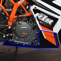 OEM MOQ1 سبويلر سفلي للدراجات النارية من ألياف الكربون الجافة 100% 3K المعالجة بالبخار لـ KTM Duke 390 RC390 2020+