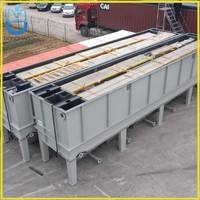 Clarificateur lamellaire pour eaux usées de tannerie de cuir 20m³/h pour l'élimination du chrome