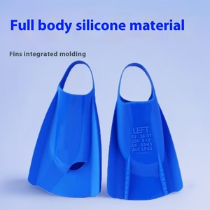 Pinne corte con tacco aperto a forma di anatra pinne da immersione in Silicone attrezzatura da allenamento per il nuoto professionale comoda attrezzatura per lo snorkeling da spiaggia - Product Image 3