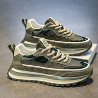 MH25 Baskets de sport décontractées pour hommes, respirantes, à semelle épaisse rehaussante, pour la marche et les loisirs, collection Printemps